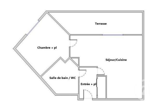 Appartement F2 à vendre - 2 pièces - 43.15 m2 - MONTPELLIER - 34 - LANGUEDOC-ROUSSILLON - Century 21 Granié Immobilier