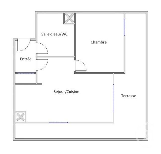 Appartement F2 à vendre - 2 pièces - 43.1 m2 - MONTPELLIER - 34 - LANGUEDOC-ROUSSILLON - Century 21 Granié Immobilier