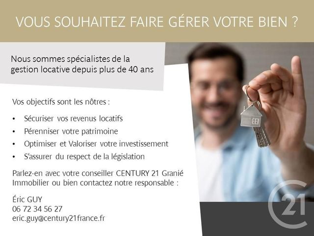 Afficher la photo en grand Appartement F2 à vendre - 2 pièces - 40.41 m2 - MONTPELLIER - 34 - LANGUEDOC-ROUSSILLON - Century 21 Granié Immobilier