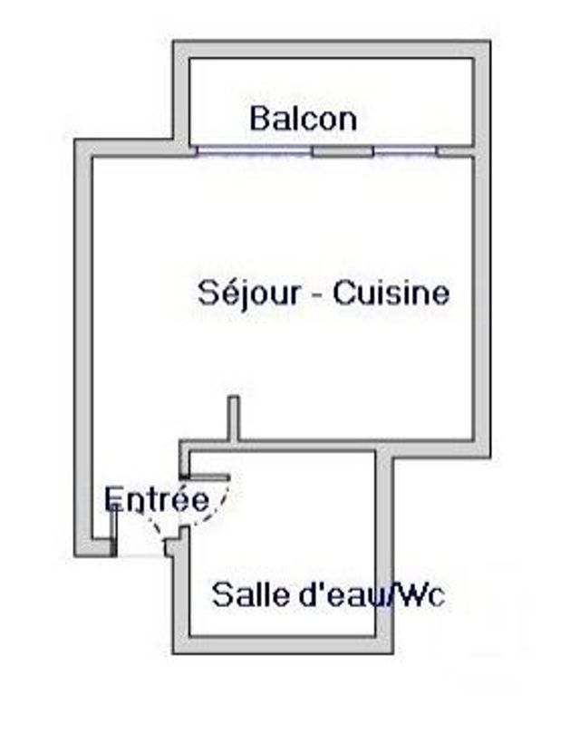 Appartement Studio à vendre - 1 pièce - 17.37 m2 - MONTPELLIER - 34 - LANGUEDOC-ROUSSILLON - Century 21 Granié Immobilier