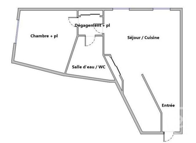 Appartement F2 à vendre - 2 pièces - 45.32 m2 - MONTPELLIER - 34 - LANGUEDOC-ROUSSILLON - Century 21 Granié Immobilier