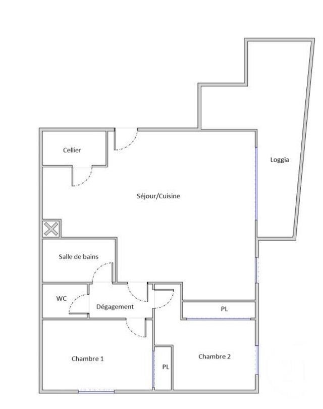 Afficher la photo en grand Appartement F3 à vendre - 3 pièces - 61.97 m2 - MONTPELLIER - 34 - LANGUEDOC-ROUSSILLON - Century 21 Granié Immobilier