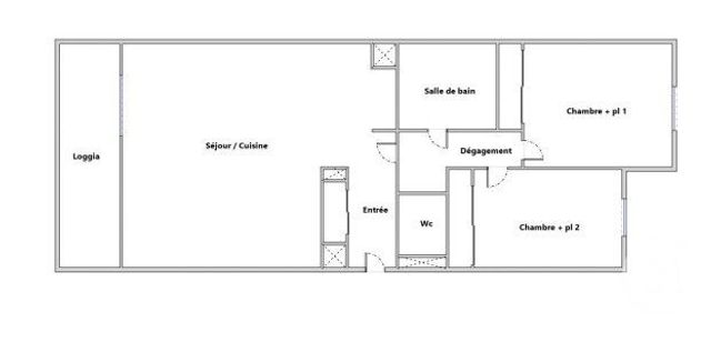 Appartement F3 à vendre - 3 pièces - 69.59 m2 - MONTPELLIER - 34 - LANGUEDOC-ROUSSILLON - Century 21 Granié Immobilier