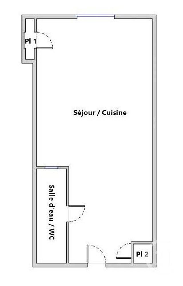 Appartement Studio à vendre - 1 pièce - 18.73 m2 - MONTPELLIER - 34 - LANGUEDOC-ROUSSILLON - Century 21 Granié Immobilier