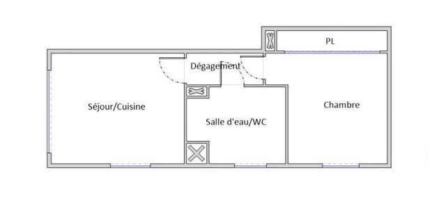 Appartement F2 à vendre - 2 pièces - 30.41 m2 - MONTPELLIER - 34 - LANGUEDOC-ROUSSILLON - Century 21 Granié Immobilier