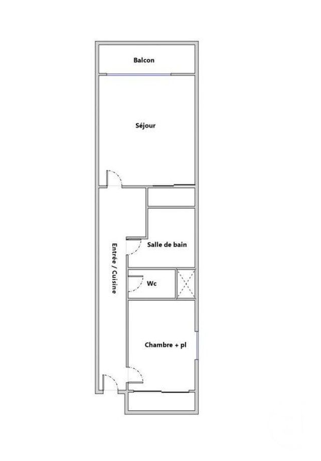 Appartement F2 à vendre - 2 pièces - 29.61 m2 - MONTPELLIER - 34 - LANGUEDOC-ROUSSILLON - Century 21 Granié Immobilier