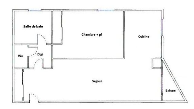 Appartement F2 à vendre - 2 pièces - 43.51 m2 - MONTPELLIER - 34 - LANGUEDOC-ROUSSILLON - Century 21 Granié Immobilier