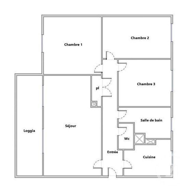 Appartement F4 à vendre - 4 pièces - 77.5 m2 - MONTPELLIER - 34 - LANGUEDOC-ROUSSILLON - Century 21 Granié Immobilier