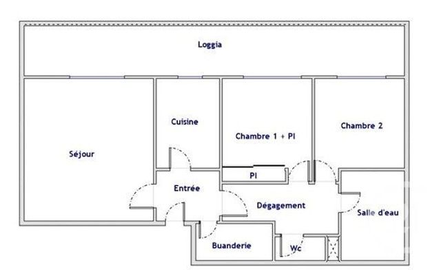Appartement F3 à vendre - 3 pièces - 68.89 m2 - MONTPELLIER - 34 - LANGUEDOC-ROUSSILLON - Century 21 Granié Immobilier