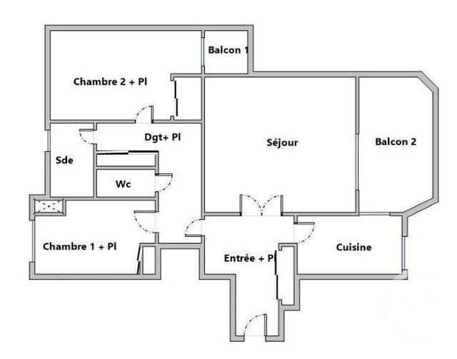 Appartement F3 à vendre - 3 pièces - 69.71 m2 - MONTPELLIER - 34 - LANGUEDOC-ROUSSILLON - Century 21 Granié Immobilier