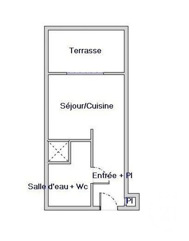 Appartement Studio à vendre - 1 pièce - 23.0 m2 - MONTPELLIER - 34 - LANGUEDOC-ROUSSILLON - Century 21 Granié Immobilier