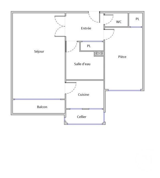 Appartement F2 à vendre - 2 pièces - 35.58 m2 - MONTPELLIER - 34 - LANGUEDOC-ROUSSILLON - Century 21 Granié Immobilier