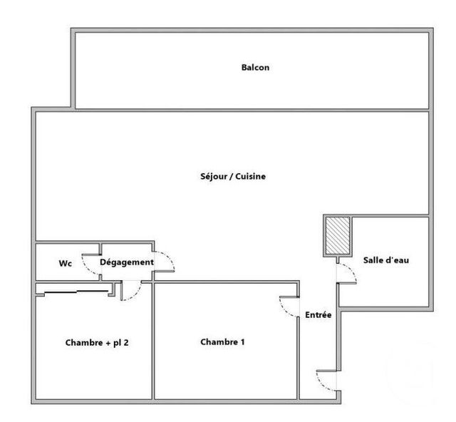 Appartement F3 à vendre - 3 pièces - 75.09 m2 - MONTPELLIER - 34 - LANGUEDOC-ROUSSILLON - Century 21 Granié Immobilier