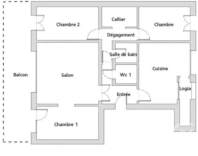 Appartement T4 à vendre - 4 pièces - 81.66 m2 - MONTPELLIER - 34 - LANGUEDOC-ROUSSILLON - Century 21 Granié Immobilier