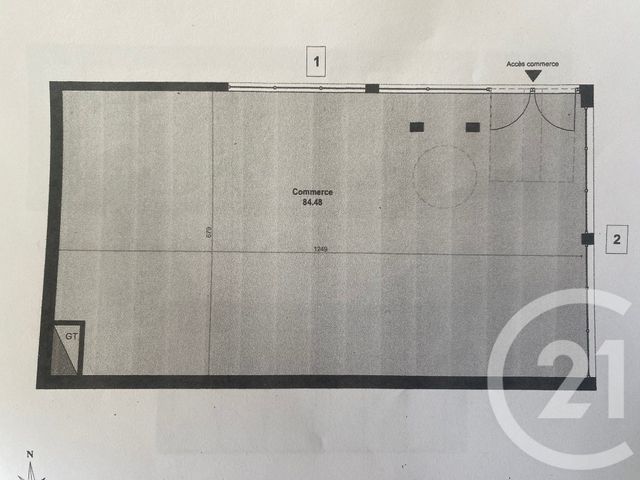 commerce à louer - 84.0 m2 - MONTPELLIER - 34 - LANGUEDOC-ROUSSILLON - Century 21 Granié Immobilier